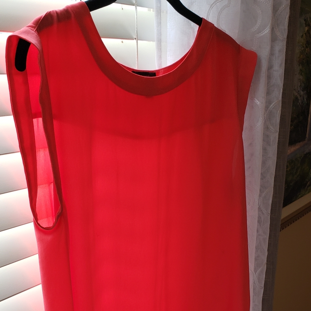 J. Crew Coral popover top